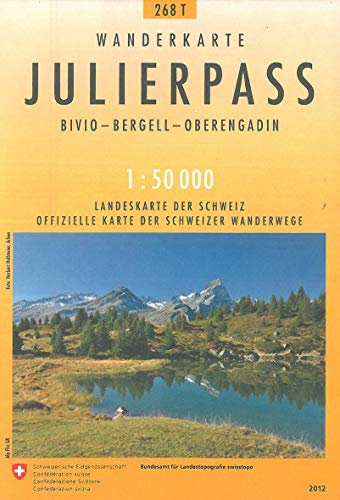 268T Julierpass Wanderkarte: Soglio - Bivio - St. Moritz (Wanderkarten 1:50 000)