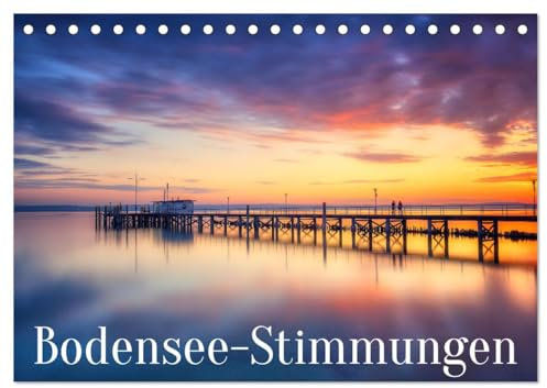 Bodensee-Stimmungen (Tischkalender 2025 DIN A5 quer), CALVENDO Monatskalender: Morgen- und Abendstimmungen vom Bodensee (CALVENDO Natur)