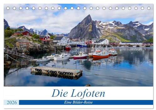 Die Lofoten - Eine Bilder-Reise (Tischkalender 2026 DIN A5 quer), CALVENDO Monatskalender: Fotografien aus der norwegischen Inselwelt. (CALVENDO Orte)