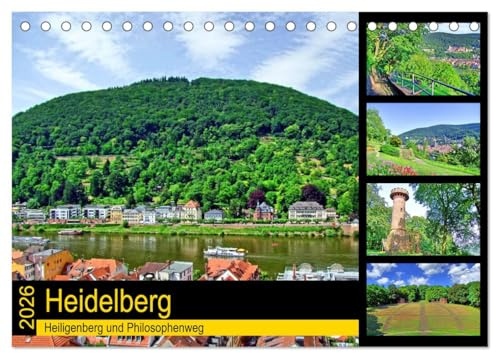 Heidelberg - Heiligenberg und Philosophenweg (Tischkalender 2026 DIN A5 quer), CALVENDO Monatskalender: Wald-Spaziergänge als Zeitreise (CALVENDO Orte)