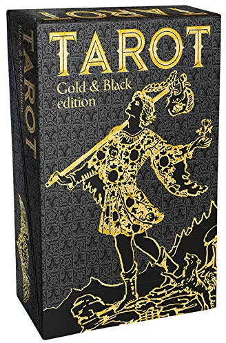 Tarot - Gold and Black Edition: 78 full colour cards with gold foil impressions & instructions