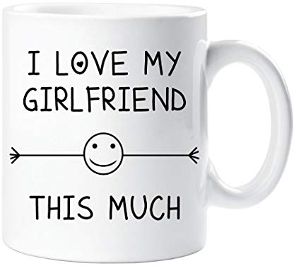 60 Second Makeover Limited I Love My Girlfriend This Much Mug Boyfriend Valentines Birthday Gift Christmas Novelty Humour Funny