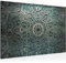 Runa Art Wandbilder Mandala Abstrakt Bild XXL Wohnzimmer Schlafzimmer Grün Schwarz Weiss 120 x 80 cm 3 Teilig 109431a