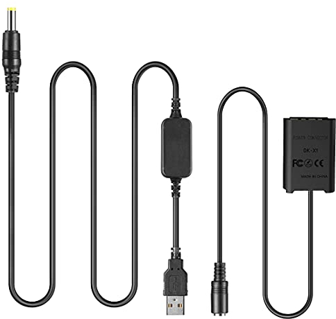 Raeisusp USB-Kabel AC-LS5 Spannungs-Kabel Fallen Lassen 5V-4.2V Kamera Mobile Energienbank Ladegerät + DK-X1 DC-Koppler NP-BX1 NPBX1 Dummy-Batterie für Sony DSC-RX1 DSC RX100 RX1R