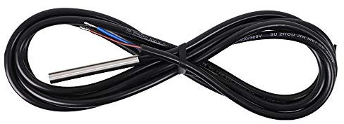 Renogy Battery Temperature Sensor Solar Panel for New Edition Voyager Charge Controllers, Black