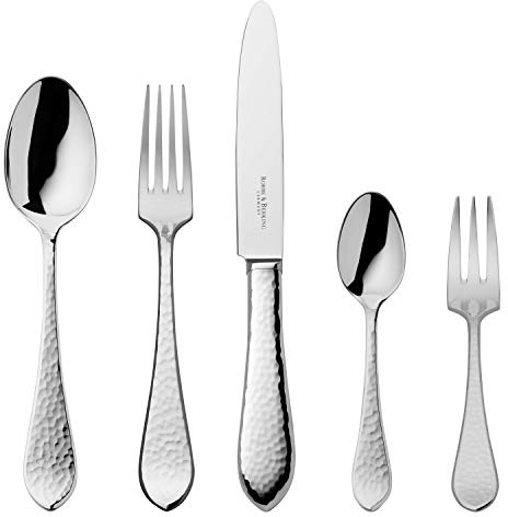 Robbe & Berking Martelé 5 TLG. Menübesteck (925 Sterlingsilber)