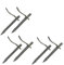 GPH Dutch Pin Masons Clamps Semi-Round Dutch Pin Bricklaying Pegs Support Set of 6 Grey