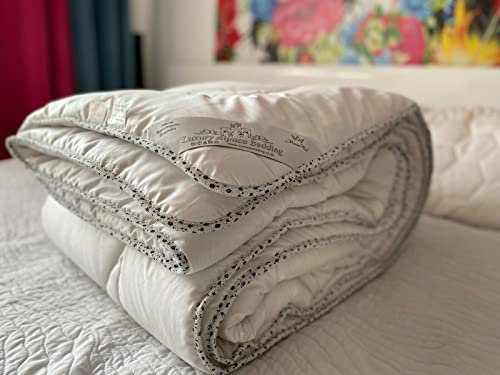 Merino Wool Luxuriöse Alpaka-Wolle Bettdecke Mittleres Gewicht Natürlich All Year/Seasons Hypoallergen Alpaca Duvet (135 x 200 cm)