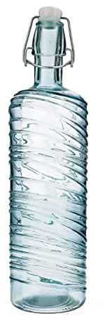 Quid Aire Botella Mesa Vidrio Con Tapón 1l Sodo Apto Frigorífico No Apto Microondas Reciclable