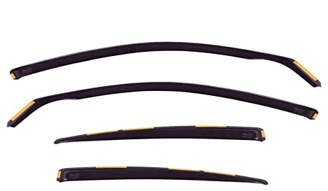 J&J AUTOMOTIVE | Windabweiser Passend Für I10 ab 2019, Heko Regenabweiser, Getönt, Set 4-Teilig, Vorne und Hinten, Aerodynamisch
