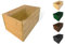 Floranica Pflanzkasten Lärchenholz Pflanzkübel aus Lärche Blumentopf draussen Blumenkasten Balkon Entwässerungsloch Holzkasten anzuchttöpfe 50cm x 33cm x 28cm Unbehandelt