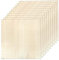 DOITEM Balsaholzplatten, 10 Stück dünne Holzplatten aus Balsaholz, 100 x 100 x 2 mm, blanko, für Cricut-Macher, Holzhandwerk, Malerei, Gravierte Modellbauprojekte