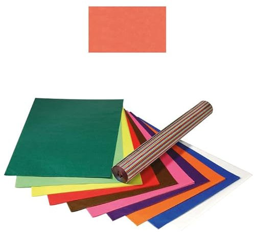 NEU Transparentpapier/Drachenpapier, 35x50 cm, 25 Bogen, Orange