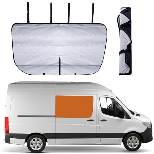 Living in a Bubble Isolierte Verdunkelungs-Schiebetürfensterabdeckung für Mercedes Sprinter (2007-Aktuell) - Der unverzichtbare Sonnenschutz und Komfort für Ihr Van-Leben