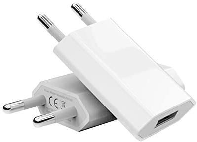 [2 Stück] USB-Ladegerät für iPhone, Universal-USB-Ladegerät, kompatibel mit iPhone 14/SE/XS/8, iPad mini, iPod, Android, Xiaomi, Samsung, Huawei, Pixel, Nexus (weiß)