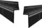 WITEN&NOCK Duschdichtungen schwarze 60cm 2er Set mit extra langer Dichtfahne Ersatzdichtung für Falttür Drehfalttür Dichtungsprofile Duschtür Dichtung Gerade Glasstärke 5 mm 6 mm