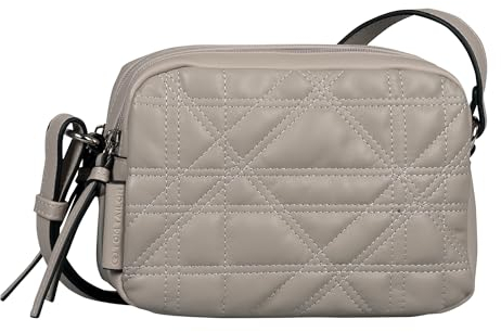 TOM TAILOR Juana Damen Umhängetasche Handtasche Mittelgroß Beige