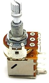 Electrónica Baile Potentiometer B25K 25K Linearer Push-Pull Knurled Shaft Metrisch 8M8 für Bässe und asiatische E-Gitarren mit aktiven Tonabnehmern