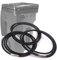 Large Rubber Bands for Garbage Can Set of 3, Fits 55, 65, 96 Gallon Trash Cans, Hongmed Trash Can Rubber Bands Durable for Kitchen Trash Bags, Heavy Duty Moving Bands in Black.