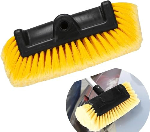 Dytabepl Cepillo de lavado de coche para limpiar vehículos, barcos, vehículos o barandillas, cerdas supersuaves para limpieza resistente a los arañazos, fijación universal