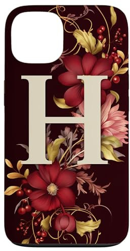 Initial Letter H Case for iPhone 13