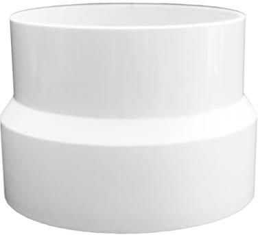 AZITICY PVC Reduzierverbinder Reduzierstück 100mm auf 75mm für Lüftung Rundrohr Ventilation Lüftungskanal Leitungssystem (100mm auf 75mm)