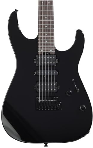 Charvel MJ DK24 Dinky HSH 2PT W Mahogany Black - E-Gitarre