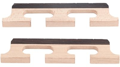 Sunicon Banjo Brücke, 2 Stück 5 Saiten Palisander HA02 Banjo Brücke Holzzubehör