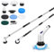 Electric Spin Scrubber, 9 in 1 Electric Cleaning Brush, 320RPM Powerful Cleaning, Bathroom Scrubber Dual Speed with Extension Arm for Kitchen, Car, Tile, Wall, Floor, Shower