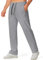 Meilicloth Yogahose Herren Jogginghose Baumwoll Yoga Hosen Herren Sweatpants Lang Baggy Herren Trainingshose Sporthose Freizeithose Klassische Jogger Mens Pants Trousers Hellgrau L