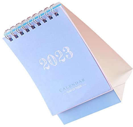 VILLCASE Büro Kleiner Kalender 2023 Mini Tischkalender Notizen Kalender Tischkalender Schule