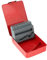 Ronyme Estuche para brocas helicoidales, organizador dispensador de brocas, Metal, accesorio profesional, caja de almacenamiento vacía para índice de brocas, 19 ranuras