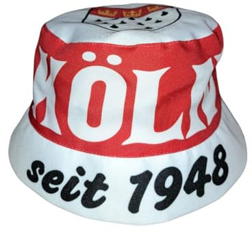 Wallitschek Fischerhut Köln III (hochwertige Qualität), Fanhut, Sonnenhut, Anglerhut, Mütze, Bucket hat, Fussball, 1948