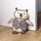 Marco Paul Grey Owl Door Stop, Cute Animal Weighted Heavy Duty Child Safe Fabric Doorstop Stuffed Animal Door Stopper Floor Decorative Door Stops for Home Office