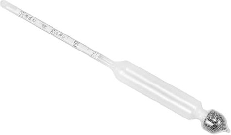 Cabilock Alcohol Hydrometer and Wine Hydrometer Glass Meter for Accurate Alcohol Percentage Testing 70-100 Scale for Liquor and Wine Making Home Brewing Equipment