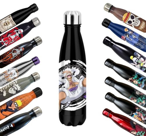 Homadict - Bouteille Isotherme One Piece - Gourde en acier inoxidable - Luffy Gear 5 - Maintien Chaud et Froid 12h - Sport, Voyage, Quotidien - 500ml - BPA Free - Licence Officielle