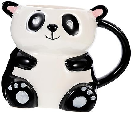OFFSCH Taza De Cerámica Panda Diseño Kawaii Taza Decorativa Para Agua Original Para Amantes De Animales Para Casa Y Oficina