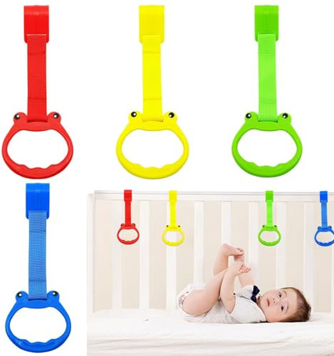 Wuyooprt Baby Pull Up Bar, Playpen -Pull -Up -Ringe | Geruchselose Safe 4 Teile ziehen zum Stehen Spielzeug - Playpen Accessoires, Kleinkindprodukte zur Entwicklung der Auge-Hand-Koordination und der