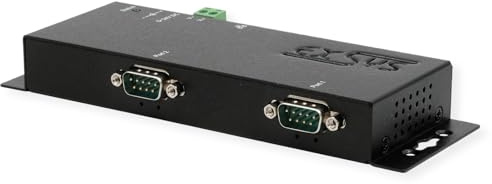 EXSYS EX-6112-2 Ethernet zu Seriell 2 x RS-232 mit 9 Pin Stecker
