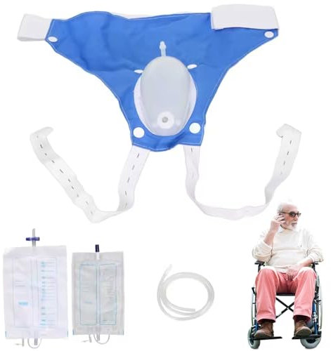 1 colección de orina coleccionista cómoda y transpirable fugas de la incontinencia de la incontinencia actualizar el orinal portátil con accesorios para hombres ancianos, catéter externo para los cal