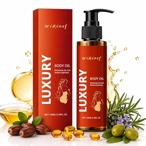 Glow Remedy Oil, Magic Luxury Body Oil, lyftande kroppsolja åtstramande för kvinnor, Glow Straff Magic kroppsolja, djup fukt, stramande & höjer sömnhud, massageolja för alla hudtyper, 100 ml
