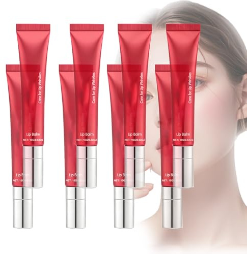 Lippenbalsam Feuchtigkeitsspendend für trockene und rissige Lippen, Lippe/nreparatur-Balsam, beruhigt trockene, rissige Lippen mit langanhaltender Feuc/htigkeit, Hydratisierender Glanz (8 PCS)