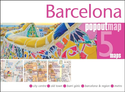 Popout Map Barcelona: Pocket size, pop up map of Barcelona city centre (Popout Maps)