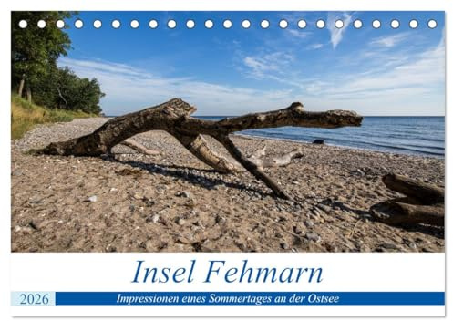 Insel Fehmarn - Impressionen eines Sommertages an der Ostsee (Tischkalender 2026 DIN A5 quer), CALVENDO Monatskalender: Fotos der Insel Fehmarn vom Strand bis zur Mole (CALVENDO Natur)
