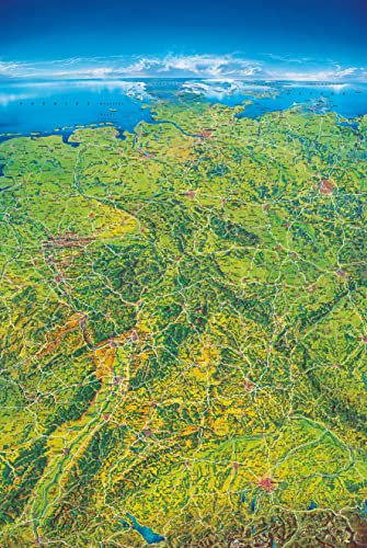 Marco Polo Das Große Deutschland Panorama (Format 100 x 150 cm), plano in Hülse (MAIRDUMONT Panoramen)