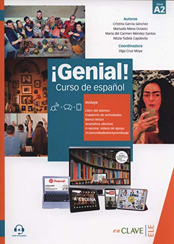 Genial! A2 Curso de espanol: Libro del alumno y Cuaderno de actividades 2 (A2) + audio descargabl