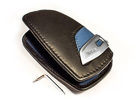 BMW Custodia PORTACHIAVI in Pelle Originale Leistungsumfang M Sport Blu 82292219915