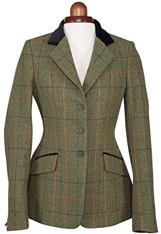 Shires Aubrion Saratoga - Chaqueta de equitación para niños, Color Rojo, Amarillo, Azul, Niños, Red Yellow Blue Check, 28