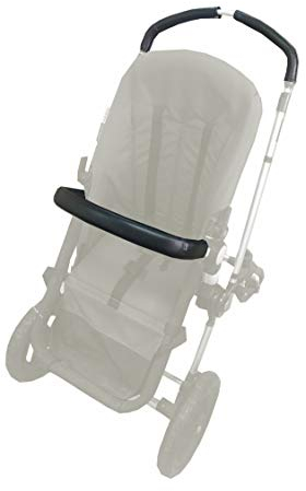 PROTEC TIF | Pack de Fundas de Polipiel compatible con Bugaboo Cameleon 1 y 2 (Negro) (Se colocan sobre la goma original)