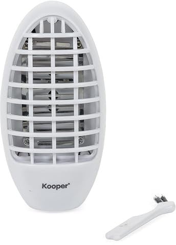 Kooper zanzariera elettrica a LED UV con Spina 2w Flash, Bianco
